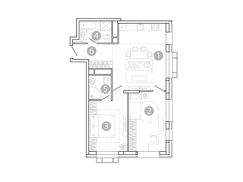 Продажа 3-комнатной новостройки, Чита, 1-я Коллективная улица