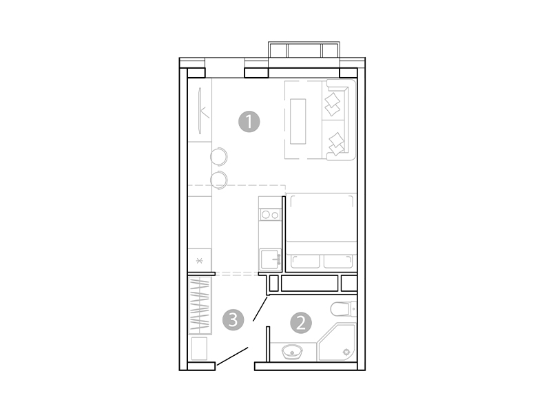 Продажа 1-комнатной новостройки, Чита, 1-я Коллективная улица
