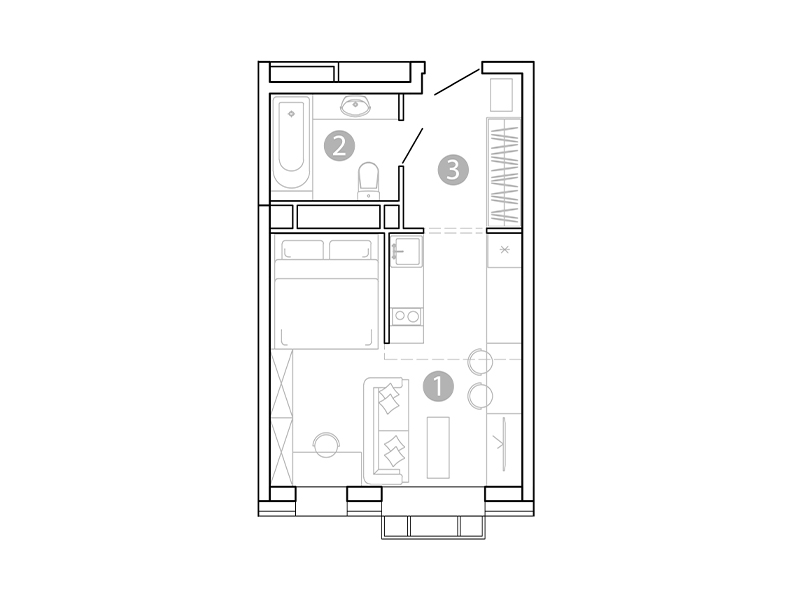 Продажа 1-комнатной новостройки, Чита, 1-я Коллективная улица