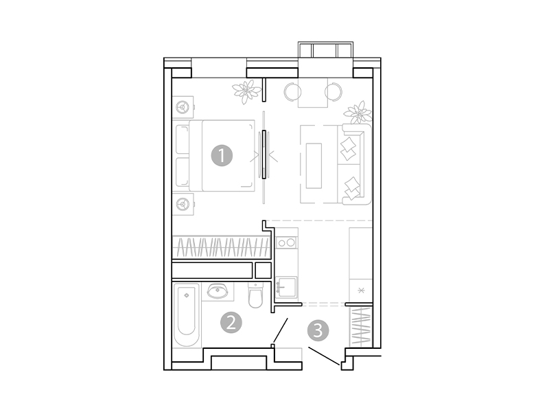 Продажа 1-комнатной новостройки, Чита, 1-я Коллективная улица