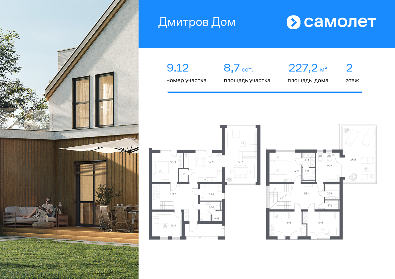 Продажа дома, 227м <sup>2</sup>, 8 сот., Дмитров, КП Дмитров Дом,  1.1