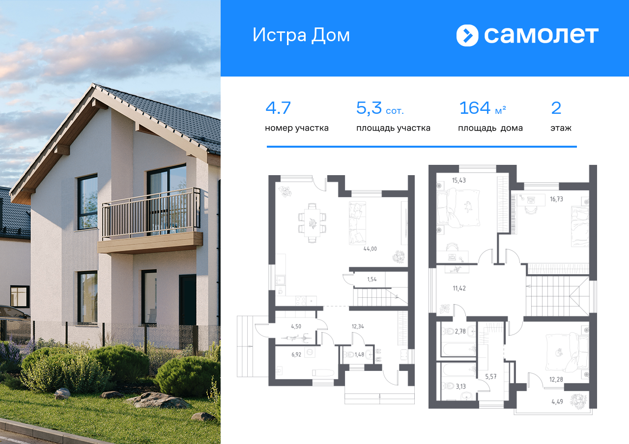 Продажа дома, 163м <sup>2</sup>, 5 сот., Московская, коттеджный посёлок Истра дом,  1.1